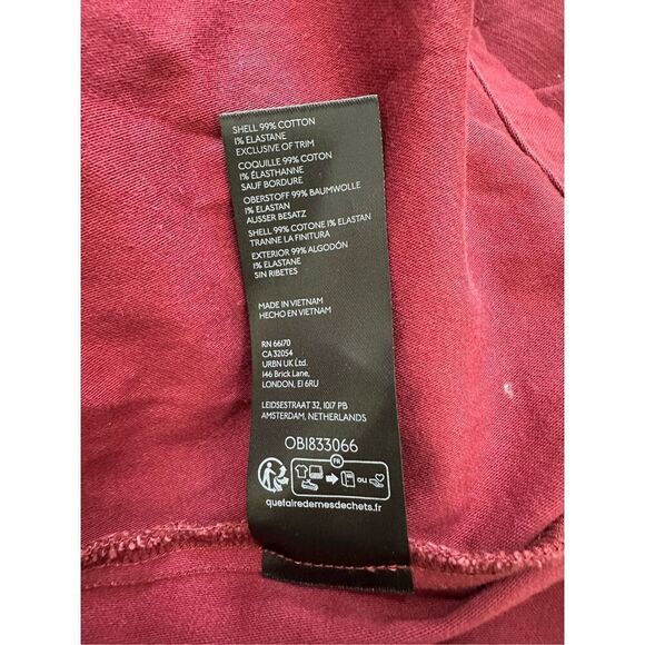 NWT ANTHROPOLOGIE Pilcro Crimson VNeck Seamed Mini Dress sz 8 - Picture 10 of 13